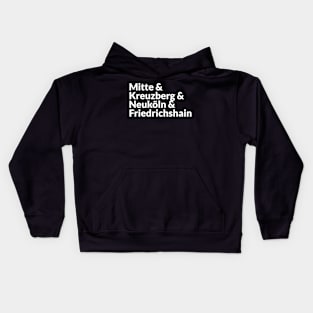 Berlin neighborhoods Kids Hoodie